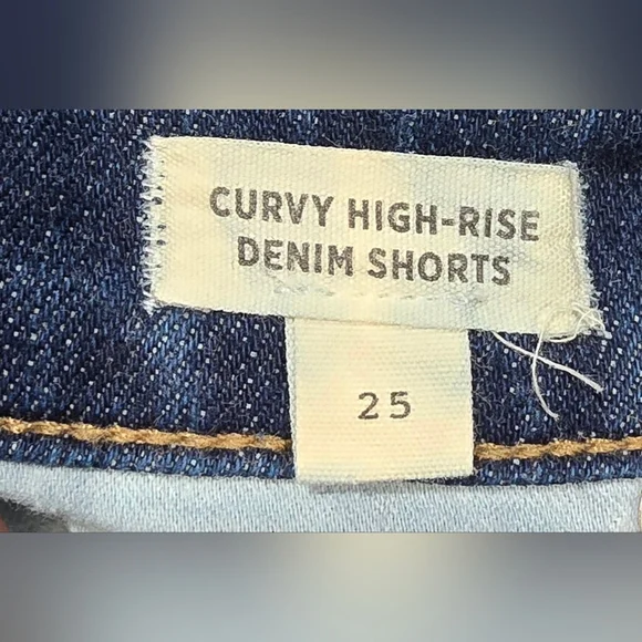 Madewell Curvy High Rise Denim Shorts Size 25 - Picture 6 of 7